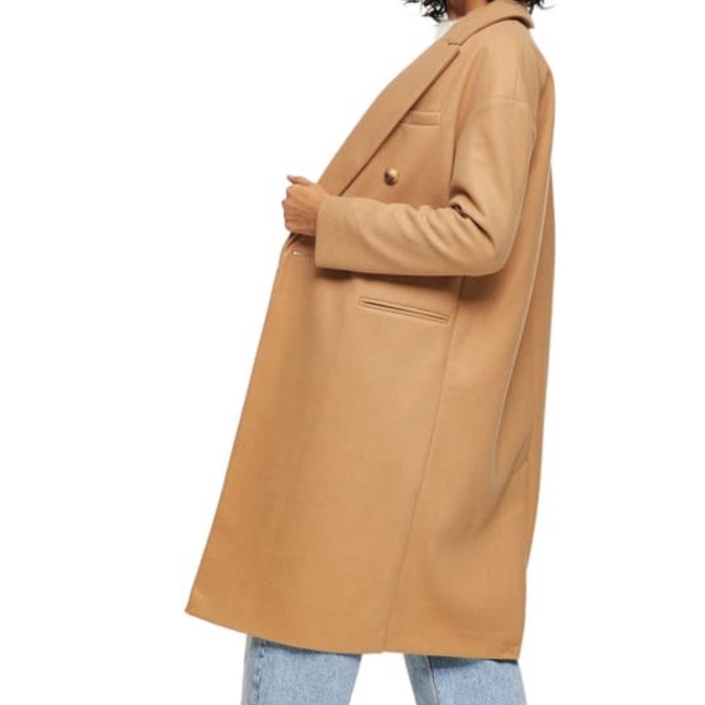 Topshop Brooke Double Breasted Long Coat_3